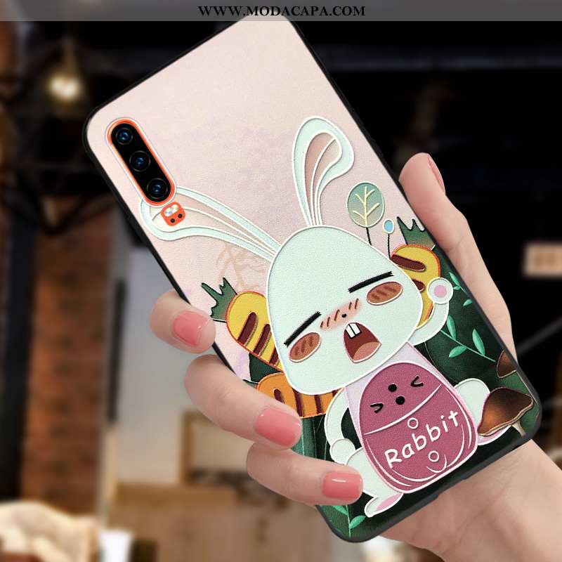 Capa Huawei P30 Slim Caqui Fosco Malha Super Protetoras Cases Venda