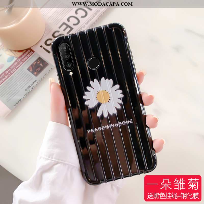 Capa Huawei P30 Lite Criativas Cases Telemóvel Tendencia Vermelho Completa Antiqueda Online