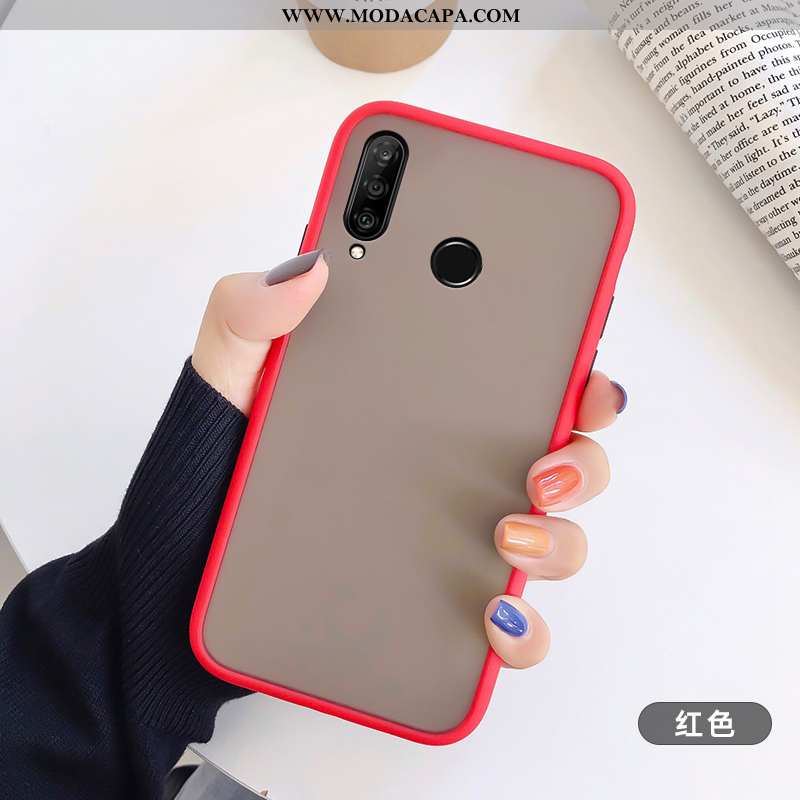 Capas Huawei P30 Lite Personalizada Cor De Contraste Telemóvel Soft Primavera Branco Venda