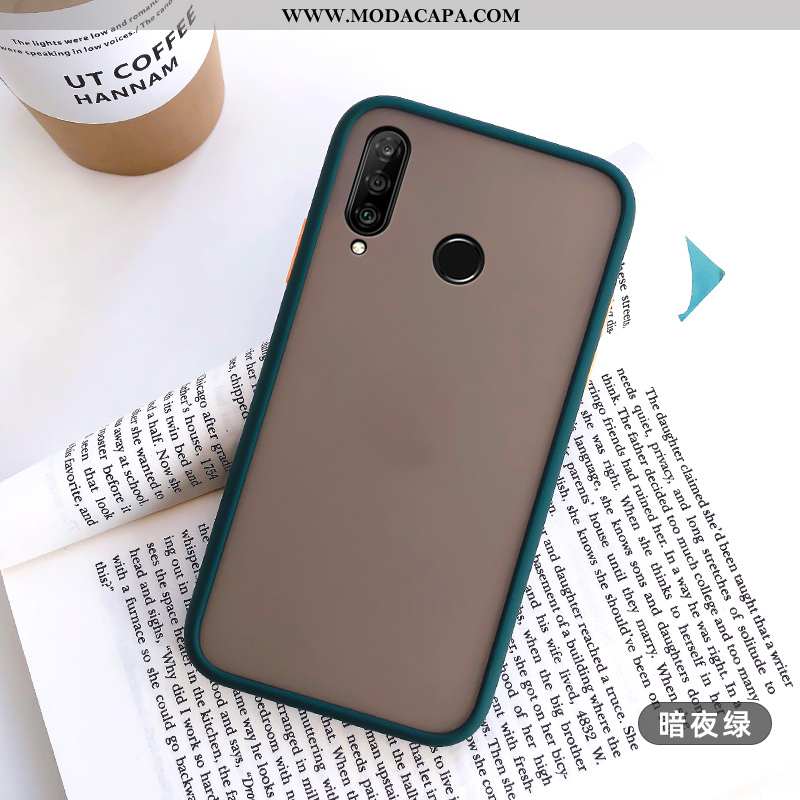 Capas Huawei P30 Lite Personalizada Cor De Contraste Telemóvel Soft Primavera Branco Venda