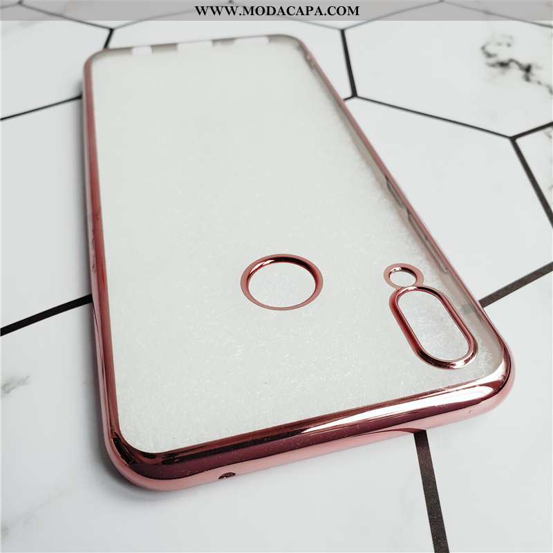 Capa Huawei P30 Lite Slim Cases Super Protetoras Telemóvel Silicone Dourada Baratas