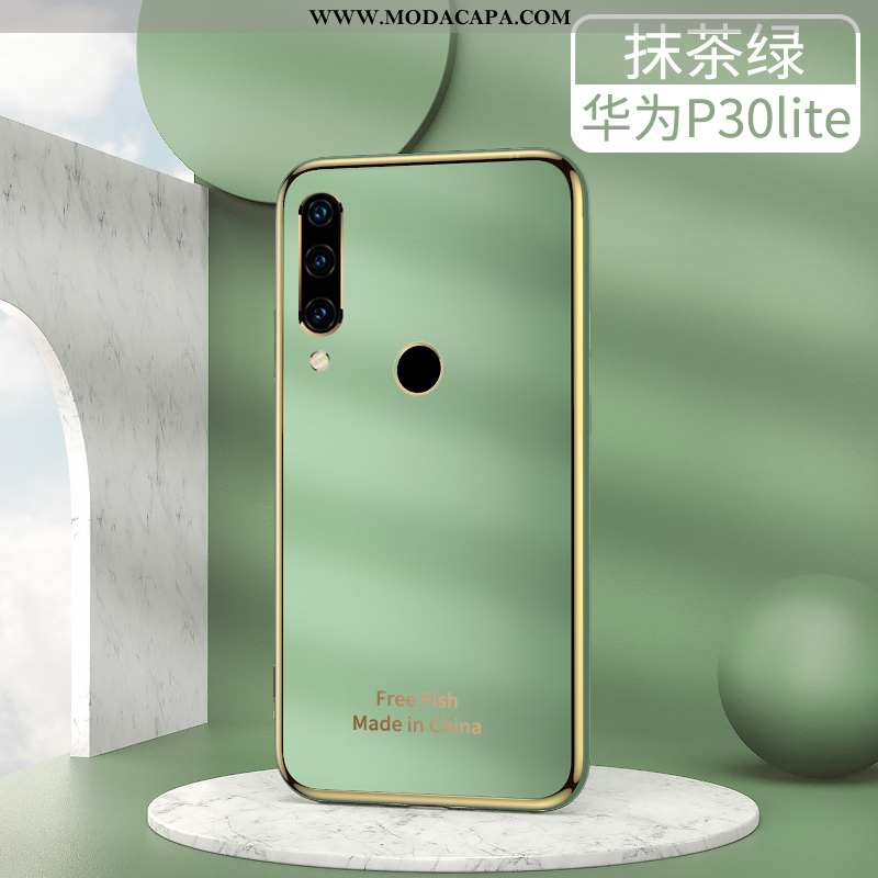 Capas Huawei P30 Lite Soft Slim De Grau Protetoras Personalizado Telemóvel Tendencia Baratos