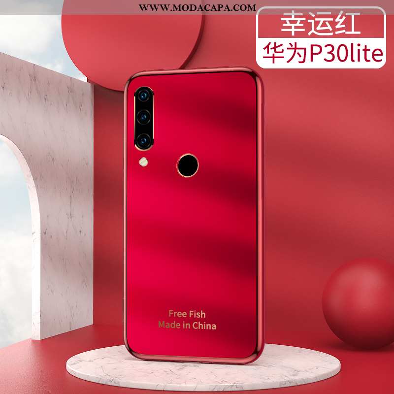 Capas Huawei P30 Lite Soft Slim De Grau Protetoras Personalizado Telemóvel Tendencia Baratos