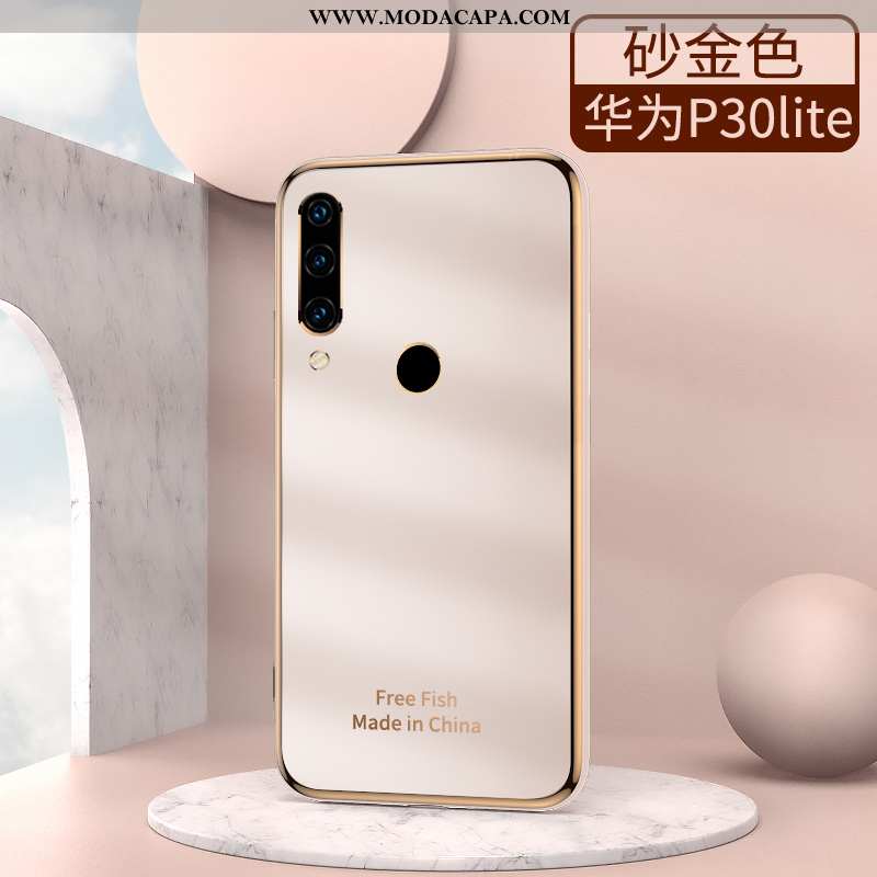 Capas Huawei P30 Lite Soft Slim De Grau Protetoras Personalizado Telemóvel Tendencia Baratos