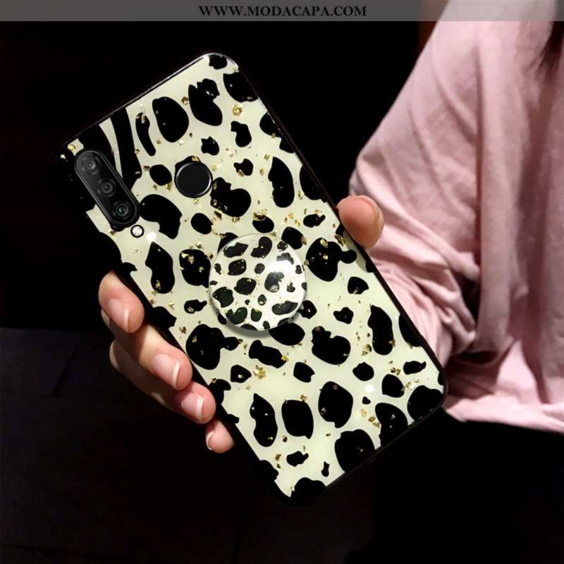 Capas Huawei P30 Lite Couro Cases Soft Antiqueda Completa Simples Marrom Venda