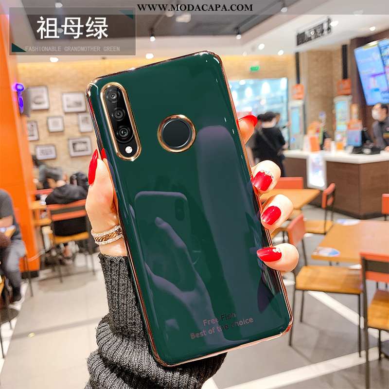 Capas Huawei P30 Lite Soft Silicone Super Personalizada Bege Telemóvel Baratos