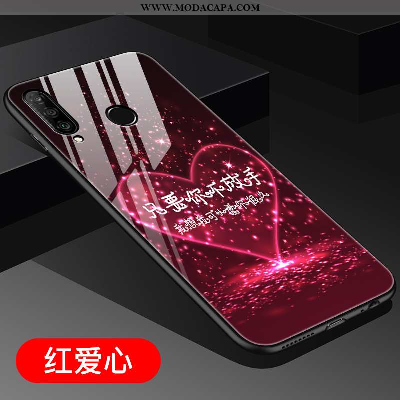 Capa Huawei P30 Lite Fofas Primavera Vermelho Resistente Vidro Capas Claro Online