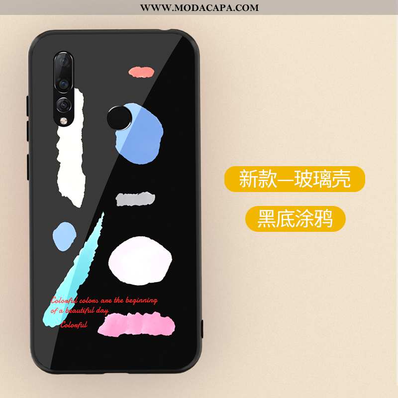 Capas Huawei P30 Lite Xl Soft Desenho Animado Novas Tendencia Antiqueda Completa Roxa Venda