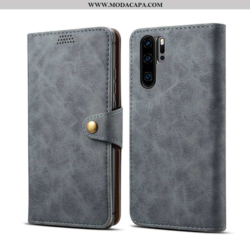 Capa Huawei P30 Pro Carteira Telemóvel Cover Cases Capas Couro Verde Venda