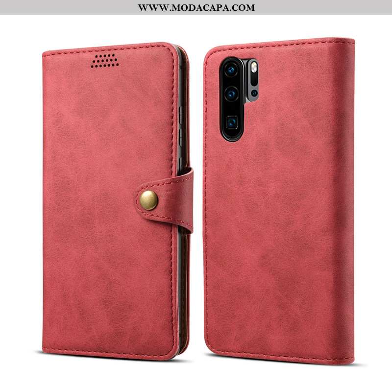 Capa Huawei P30 Pro Carteira Telemóvel Cover Cases Capas Couro Verde Venda