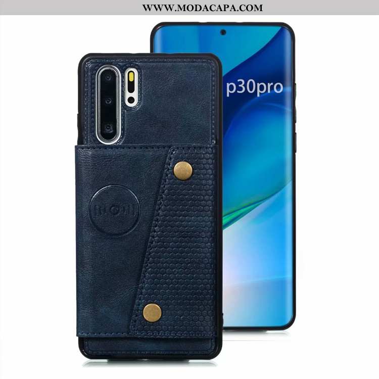 Capa Huawei P30 Pro Protetoras Telemóvel Capas Couro Cinza Cases Antiqueda Online