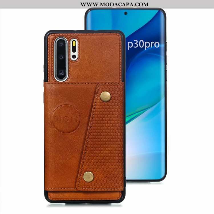 Capa Huawei P30 Pro Protetoras Telemóvel Capas Couro Cinza Cases Antiqueda Online