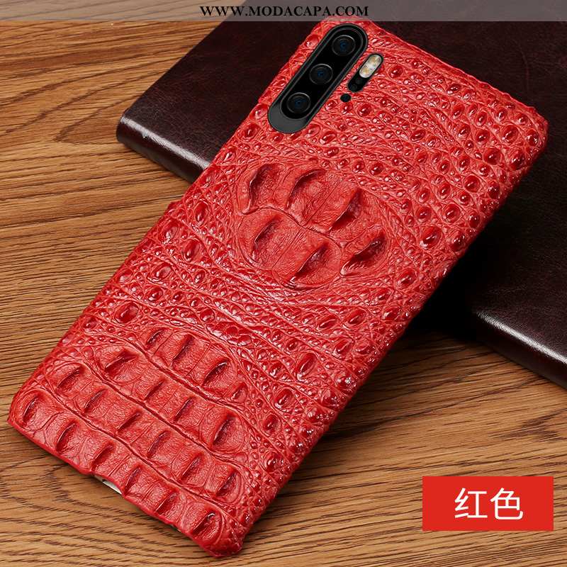 Capas Huawei P30 Pro Luxo Telemóvel Criativas Antiqueda Couro Protetoras Couro Genuíno Venda