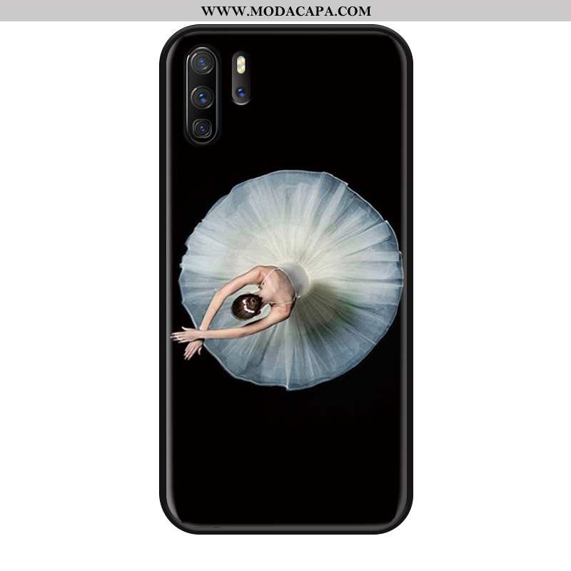 Capa Huawei P30 Pro Silicone Capas Cordao Preto Cases Telemóvel Estiloso Baratos