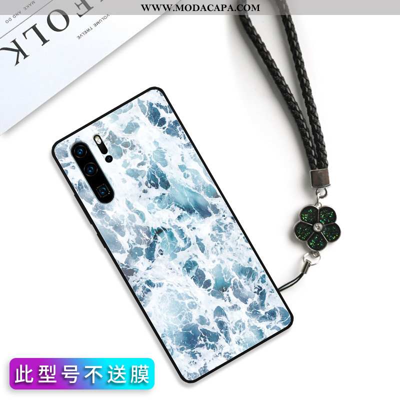 Capas Huawei P30 Pro Protetoras Vidro Traseira Criativas Silicone Rosa Barato