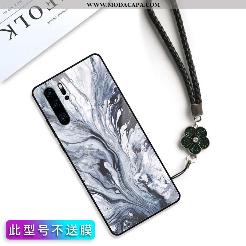 Capas Huawei P30 Pro Protetoras Vidro Traseira Criativas Silicone Rosa Barato