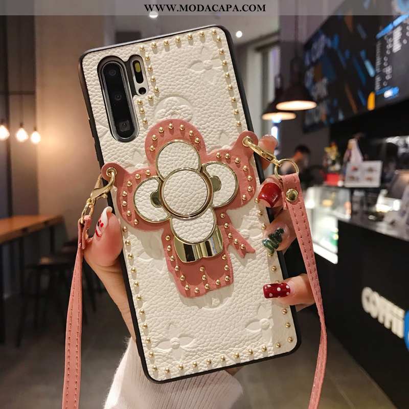 Capas Huawei P30 Pro Couro Telemóvel Criativas Genuíno Tendencia Suporte Antiqueda Malha Baratos