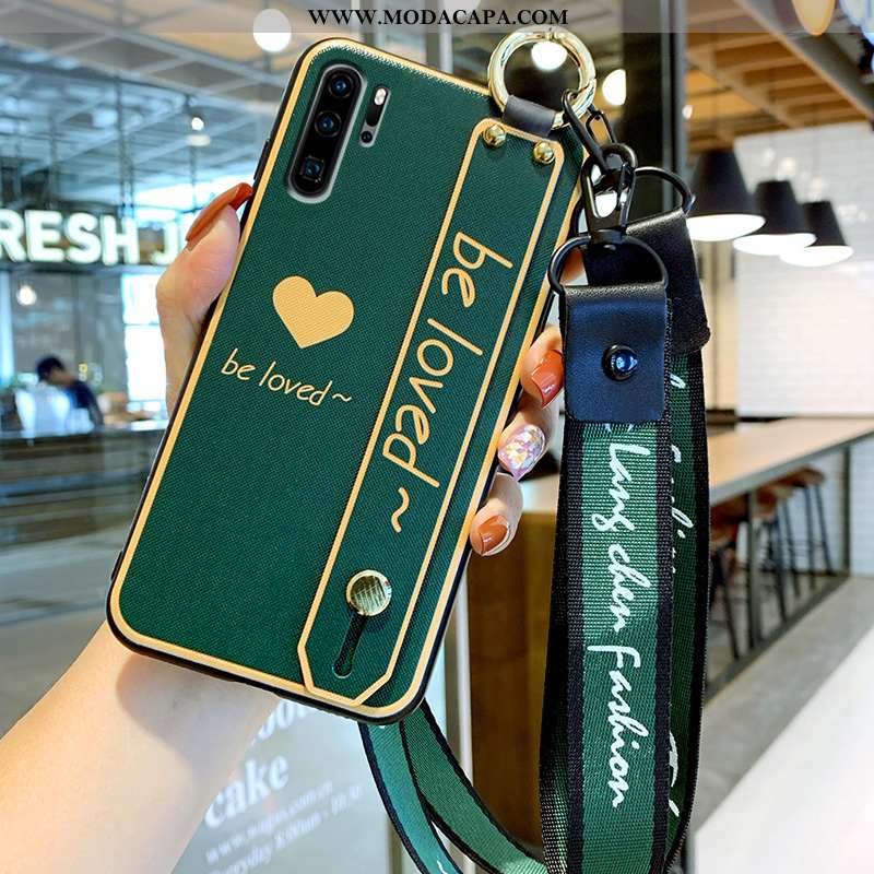 Capa Huawei P30 Pro Tendencia Vermelho Verde Completa Wrisband Protetoras Capas Promoção