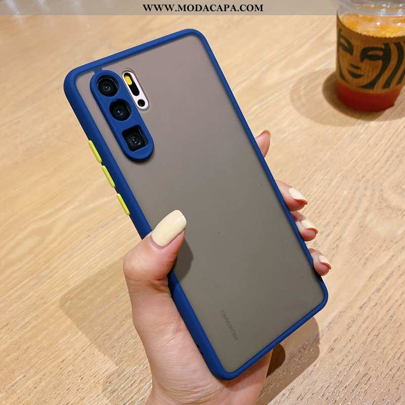 Capa Huawei P30 Pro Soft Casal Estiloso Malha Minimalista Personalizada Telemóvel Baratas