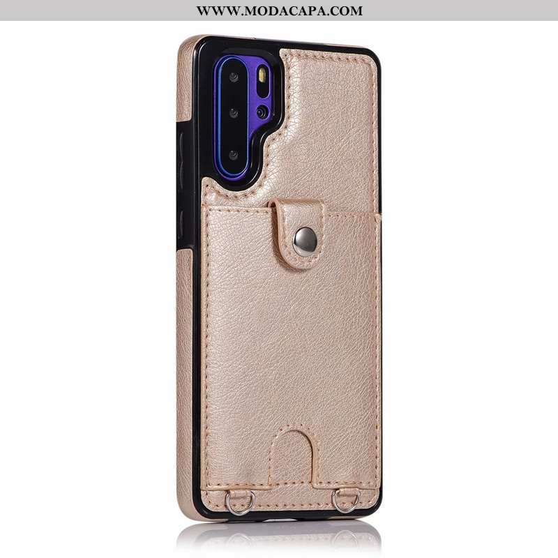 Capas Huawei P30 Pro Protetoras Couro Cases Cor De Vinho Telemóvel Soft Nova Online