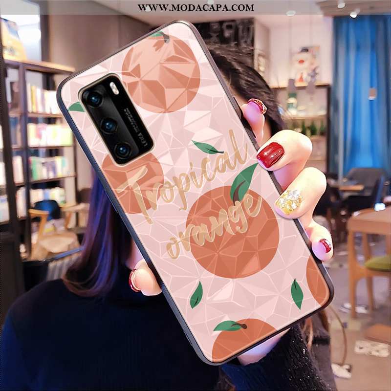 Capa Huawei P40 Telemóvel Cases Florido Diamante Quadriculada Capas Verde Venda