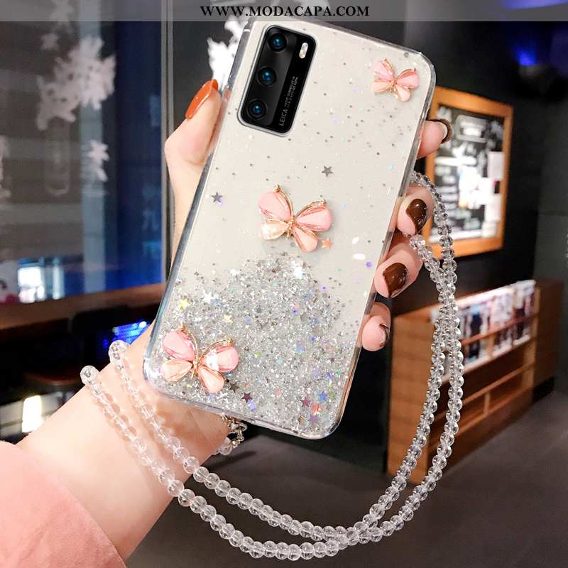 Capas Huawei P40 Criativas Antiqueda Malha Telemóvel Completa Aço Promoção