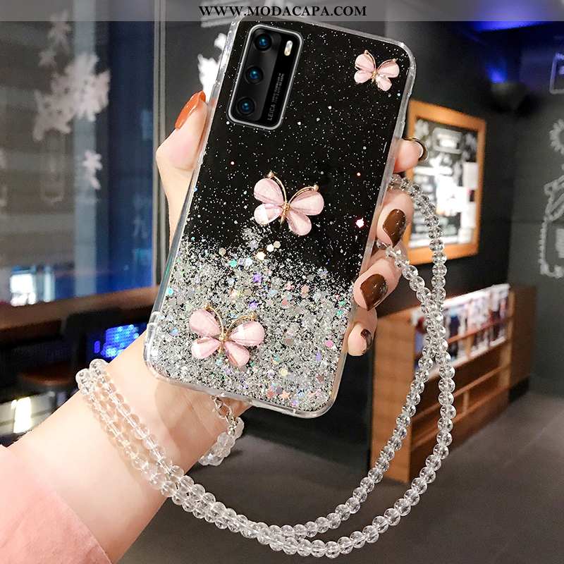 Capas Huawei P40 Criativas Antiqueda Malha Telemóvel Completa Aço Promoção