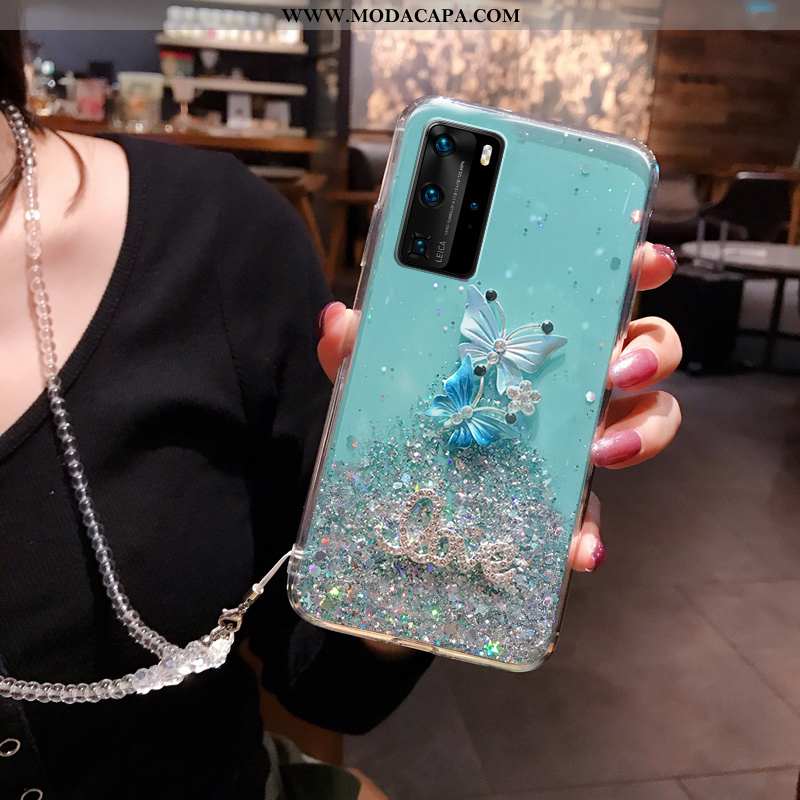 Capas Huawei P40 Criativas Antiqueda Malha Telemóvel Completa Aço Promoção