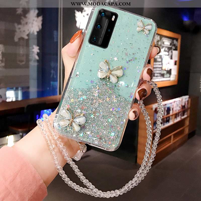 Capas Huawei P40 Criativas Antiqueda Malha Telemóvel Completa Aço Promoção