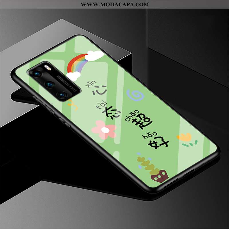 Capa Huawei P40 Criativas Telemóvel Malha Completa Tendencia Novas Minimalista Online