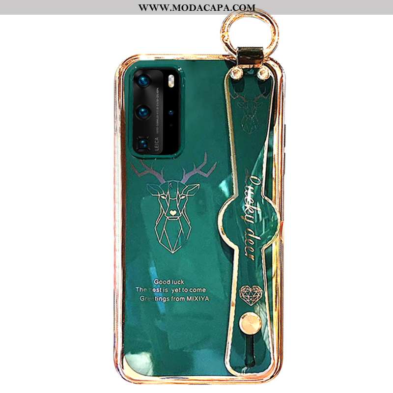 Capas Huawei P40 Desenho Animado Verde Antiqueda Telemóvel Completa Cases Venda