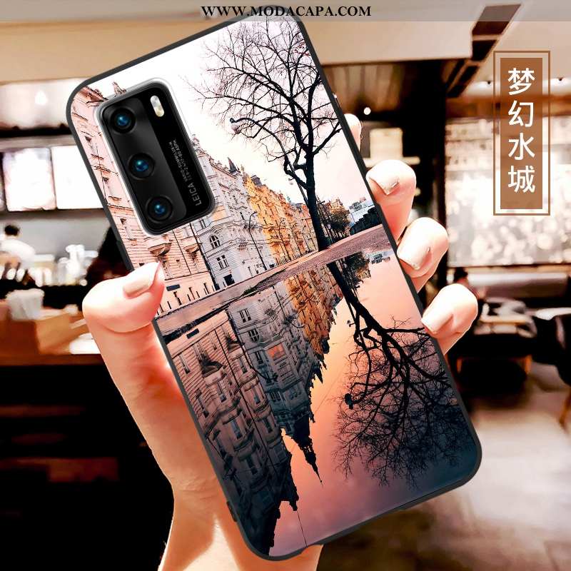 Capa Huawei P40 Fosco Super Protetoras Cases Criativas Personalizado Bonitos Promoção