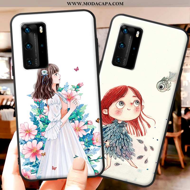 Capa Huawei P40 Fosco Super Protetoras Cases Criativas Personalizado Bonitos Promoção