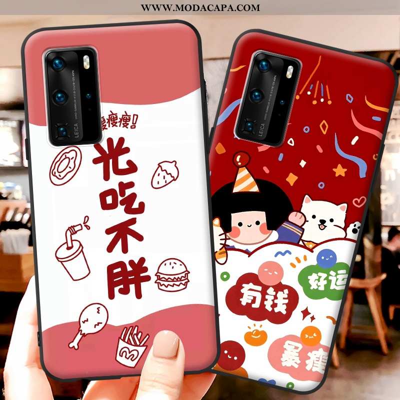 Capa Huawei P40 Fosco Super Protetoras Cases Criativas Personalizado Bonitos Promoção