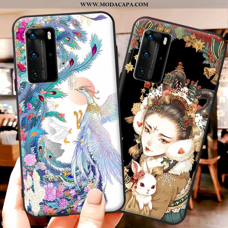 Capa Huawei P40 Fosco Super Protetoras Cases Criativas Personalizado Bonitos Promoção