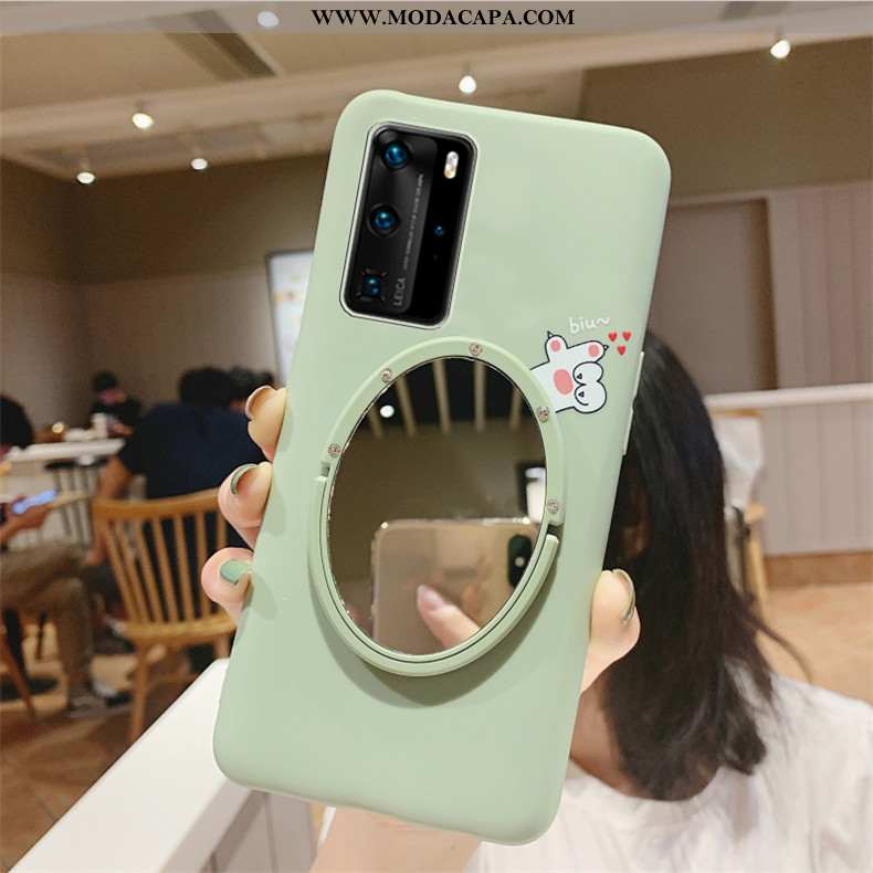 Capa Huawei P40 Silicone Antiqueda Suporte Soft Cases Personalizado Estilosas Barato