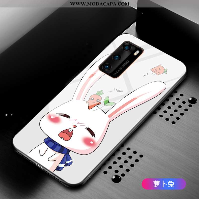 Capas Huawei P40 Soft Frente Telemóvel Completa Vidro Personalizado Estiloso Barato