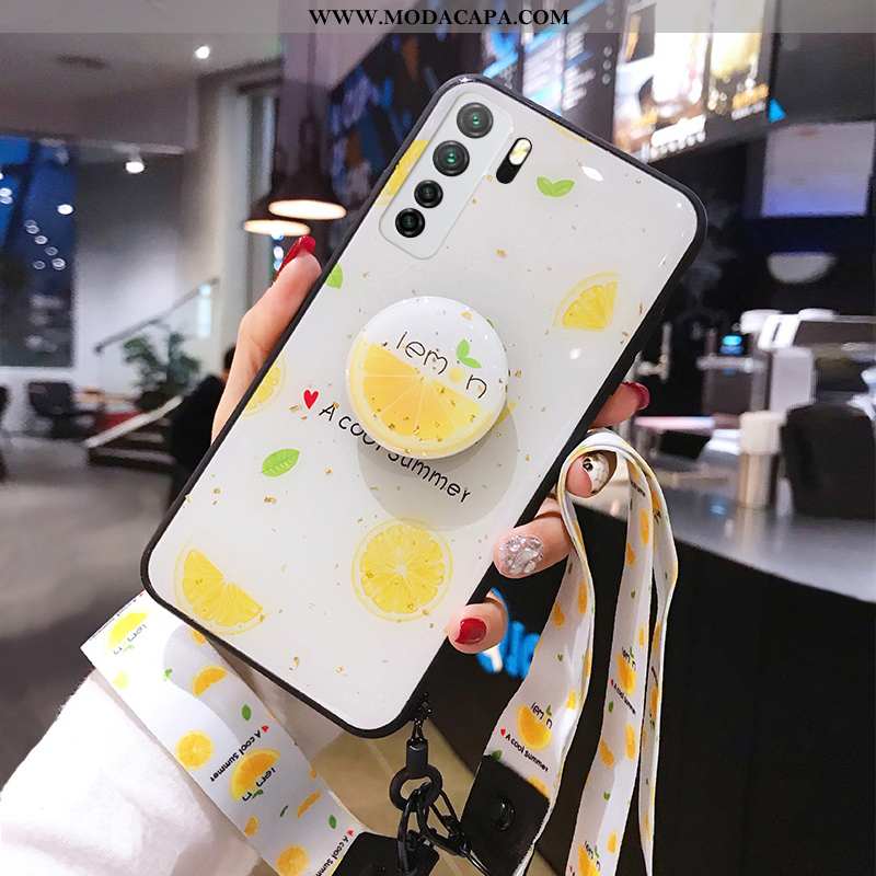 Capas Huawei P40 Lite 5g Protetoras Verão Cases Soft Completa Amarela Baratas