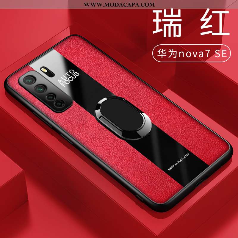 Capa Huawei P40 Lite 5g Soft Vermelho Super Protetoras Silicone Couro Cases Venda