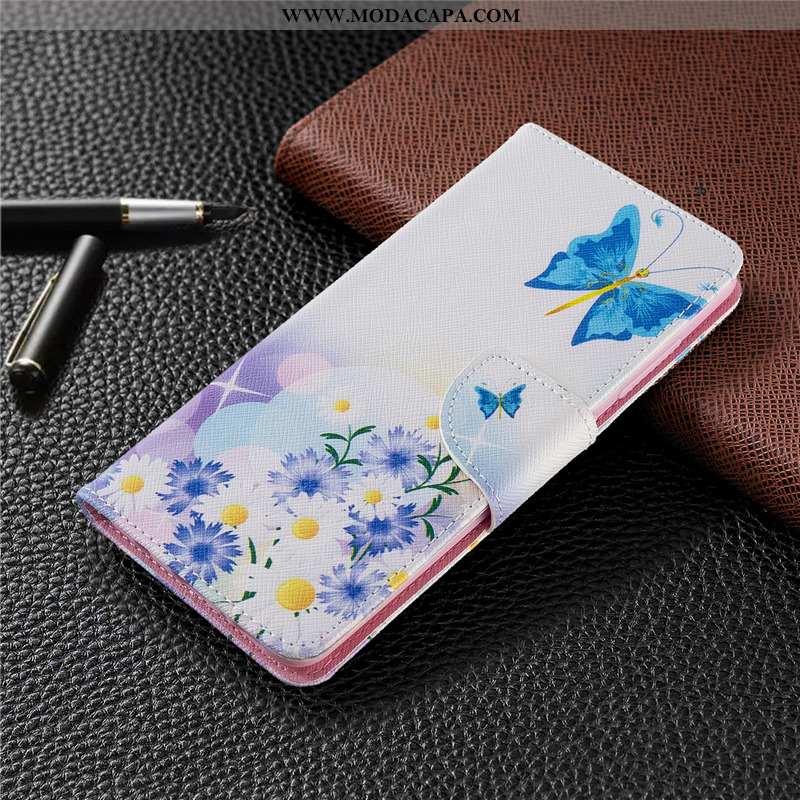 Capa Huawei P40 Lite E Protetoras Capas Pintado Telemóvel Cover Azul Cases Barato