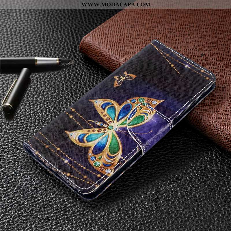 Capa Huawei P40 Lite E Protetoras Capas Pintado Telemóvel Cover Azul Cases Barato