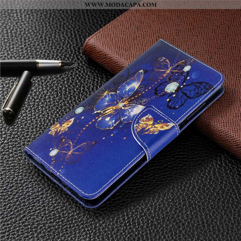 Capa Huawei P40 Lite E Protetoras Capas Pintado Telemóvel Cover Azul Cases Barato