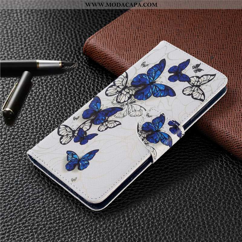 Capa Huawei P40 Lite E Protetoras Capas Pintado Telemóvel Cover Azul Cases Barato