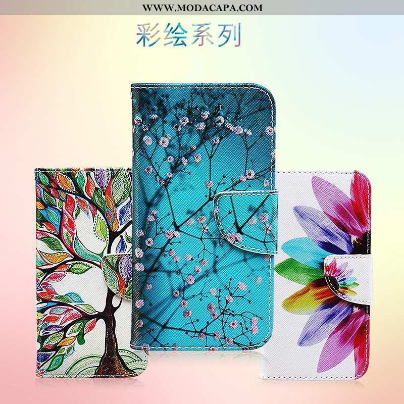 Capa Huawei P40 Lite E Protetoras Capas Pintado Telemóvel Cover Azul Cases Barato