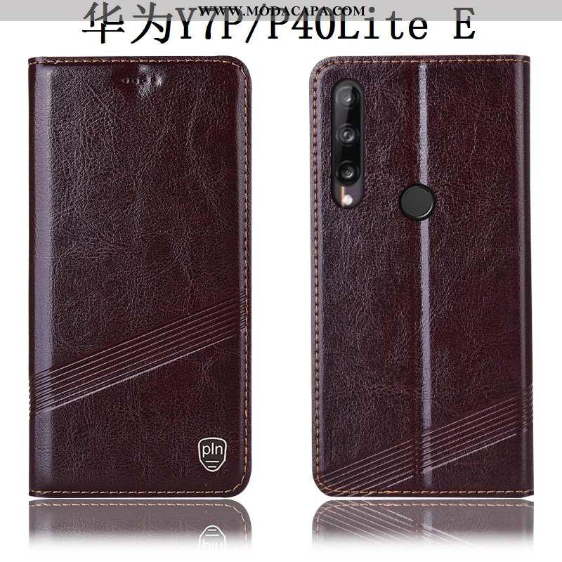 Capa Huawei P40 Lite E Protetoras Antiqueda Couro Legitimo Preto Capas Tigrada Cases Barato