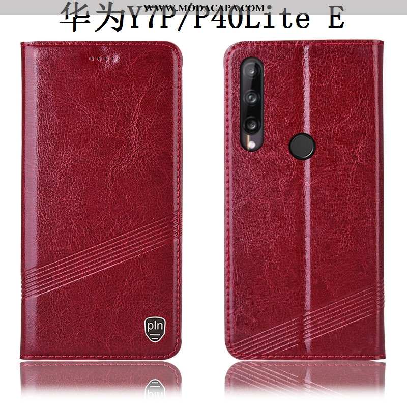 Capa Huawei P40 Lite E Protetoras Antiqueda Couro Legitimo Preto Capas Tigrada Cases Barato