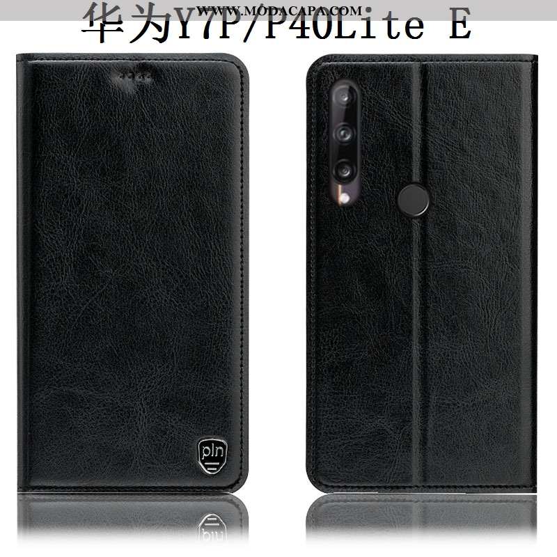 Capas Huawei P40 Lite E Protetoras Completa Cinza Couro Legitimo Telemóvel Tigrada Online