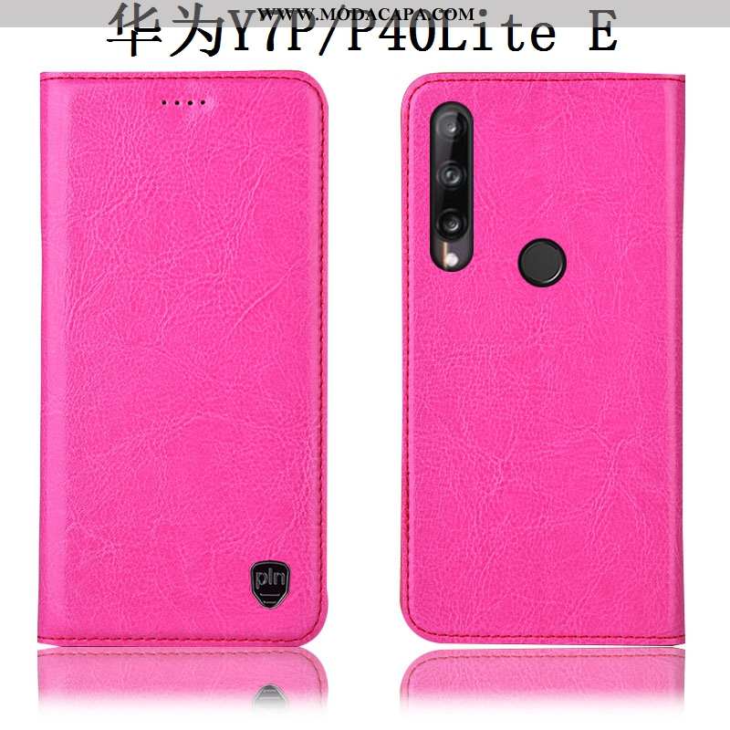 Capas Huawei P40 Lite E Protetoras Completa Cinza Couro Legitimo Telemóvel Tigrada Online