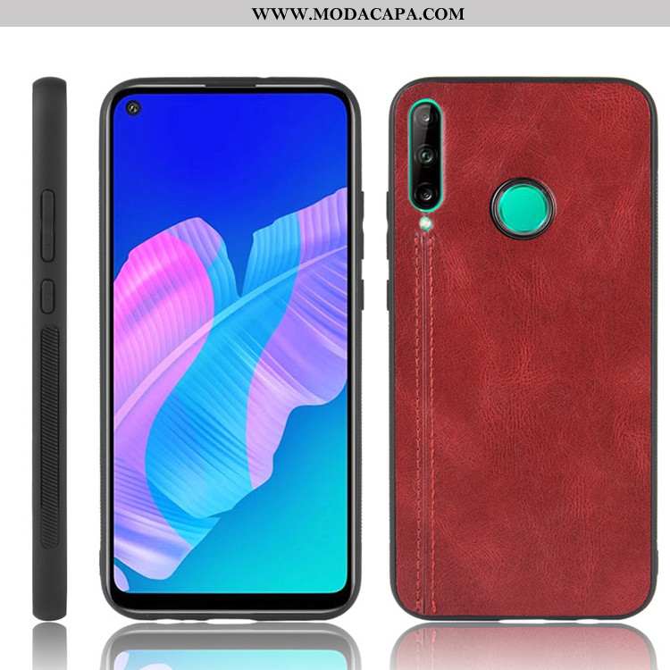 Capas Huawei P40 Lite E Tendencia Couro Antiqueda Protetoras Cases Completa Online