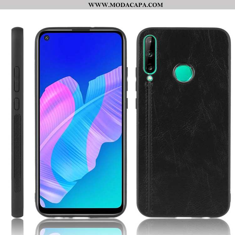 Capas Huawei P40 Lite E Tendencia Couro Antiqueda Protetoras Cases Completa Online